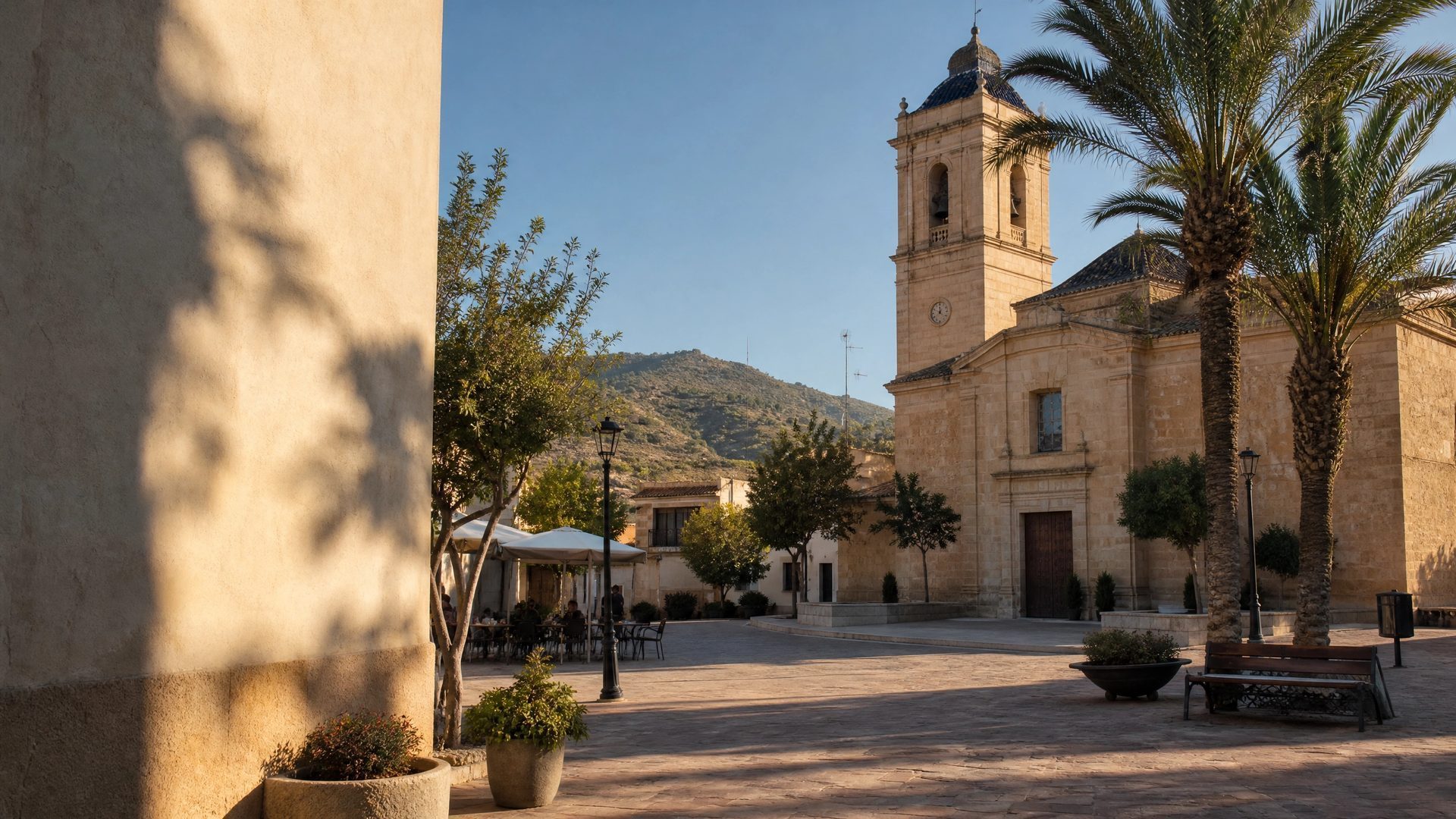 Plaza de inspiración mediterránea en Sucina